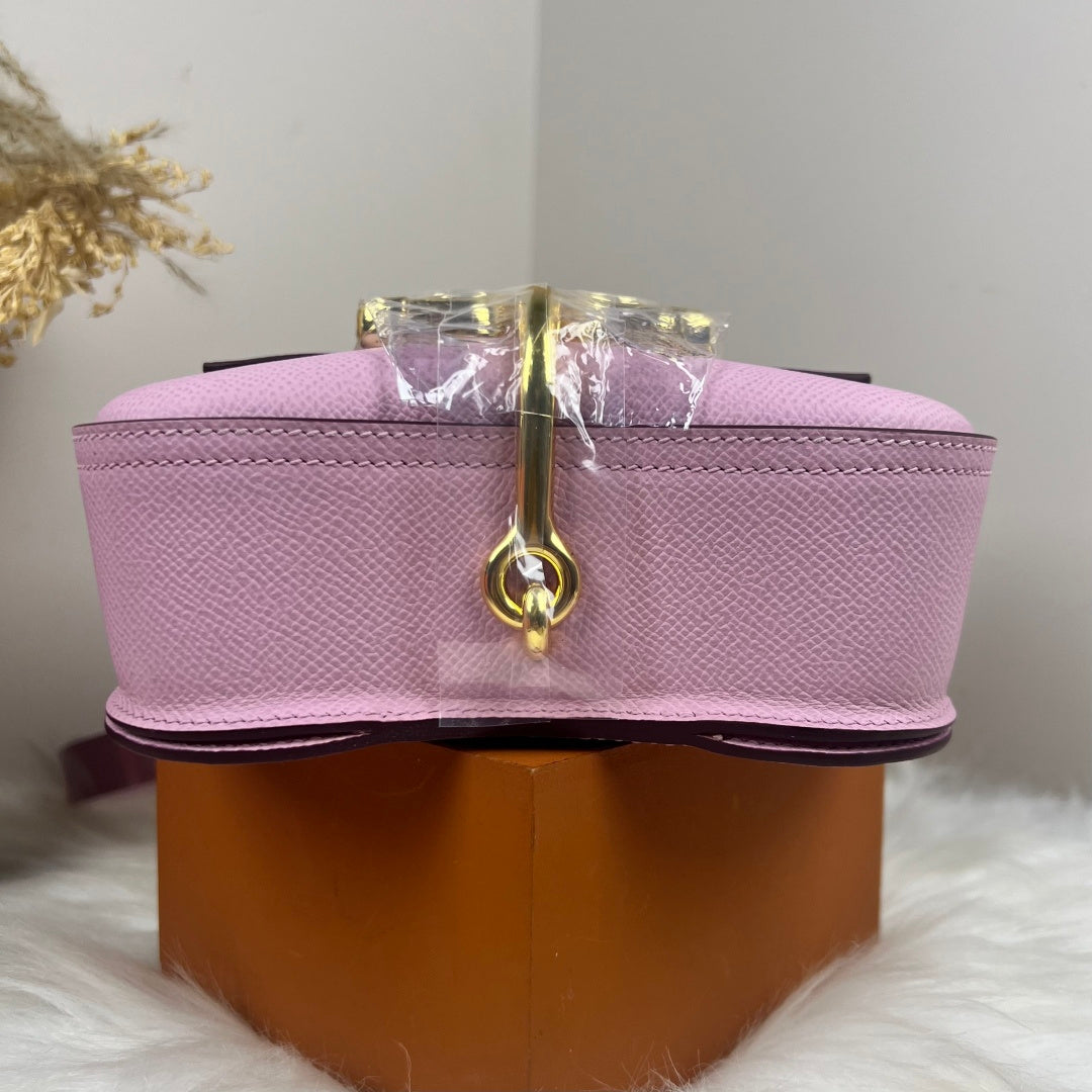 Hermès Della Cavalleria Mini Bag Pink Epsom Calfskin Gold Hardware