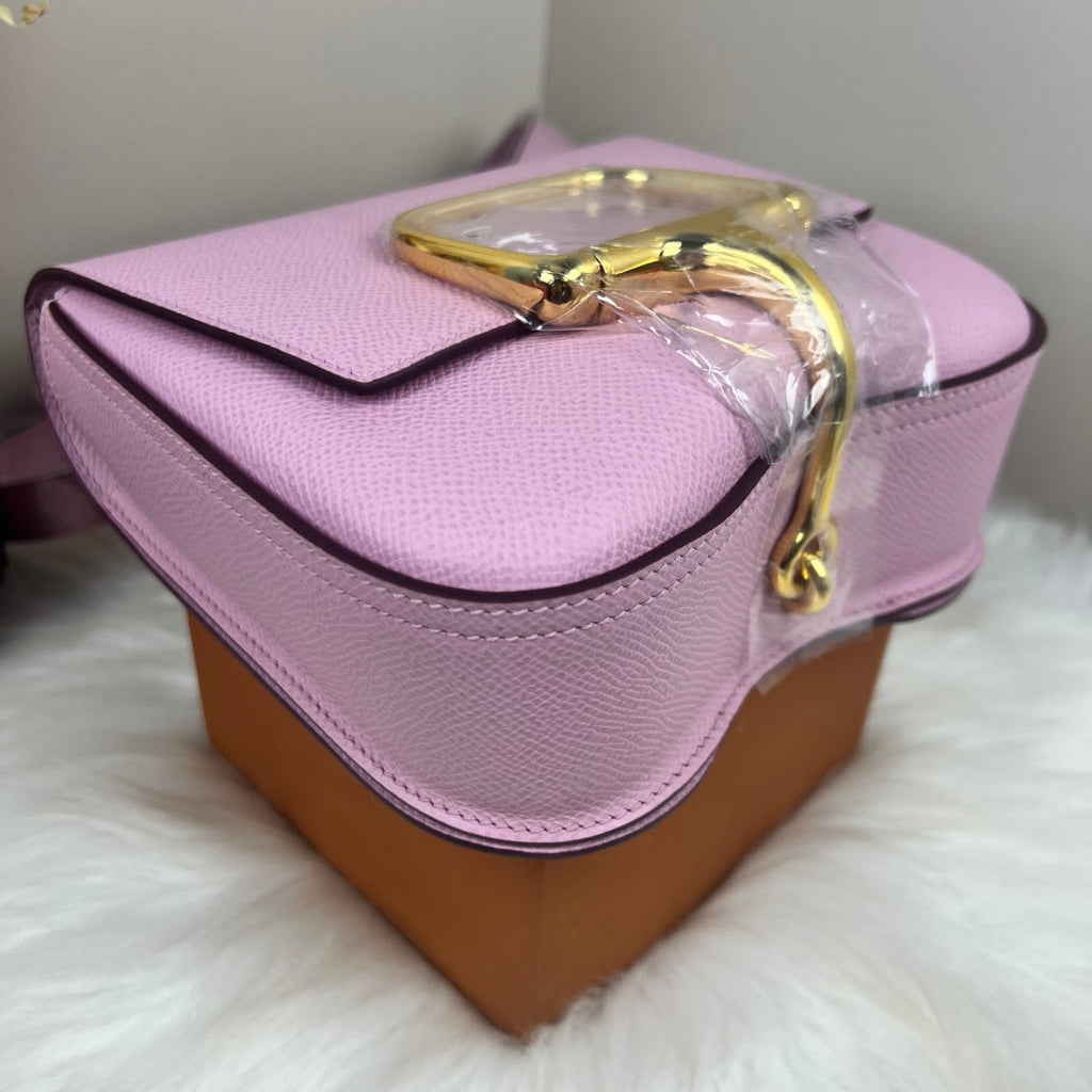 Hermès Della Cavalleria Mini Bag Pink Epsom Calfskin Gold Hardware