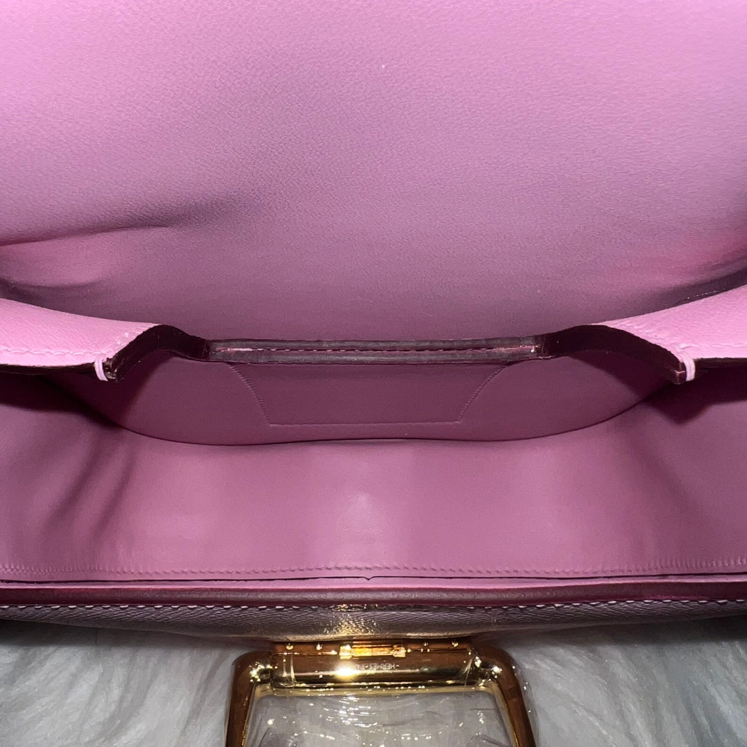 Hermès Della Cavalleria Mini Bag Pink Epsom Calfskin Gold Hardware