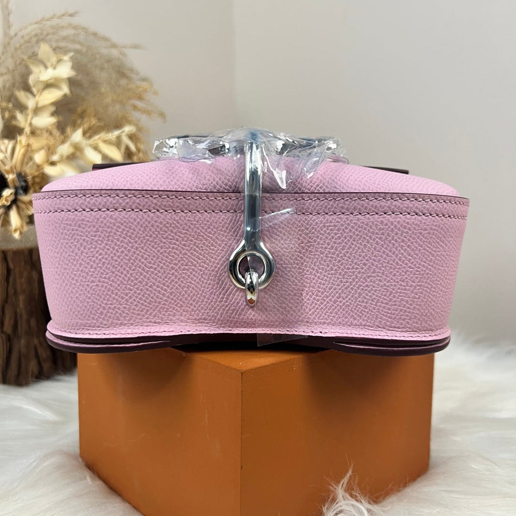 Hermès Della Cavalleria Mini Bag Pink Epsom Calfskin Silver Hardware
