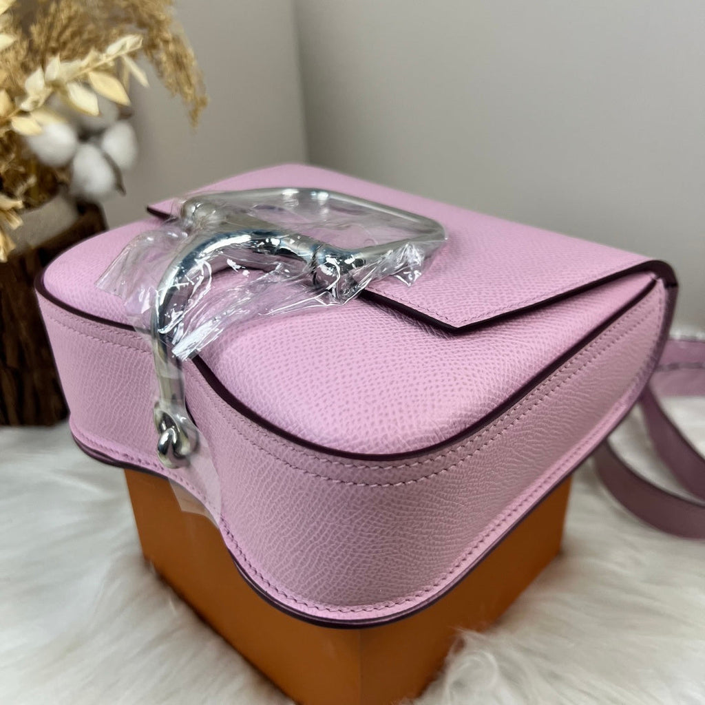 Hermès Della Cavalleria Mini Bag Pink Epsom Calfskin Silver Hardware