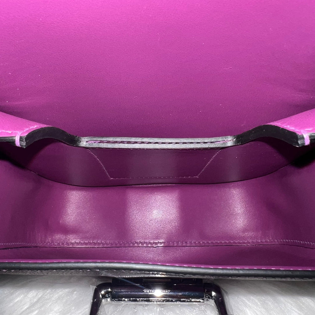 Hermès Della Cavalleria Mini Bag Purple Epsom Calfskin Silver Hardware