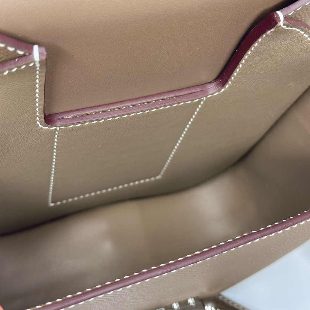 Hermès Della Cavalleria mini bag h085260 gray epsom leather silver