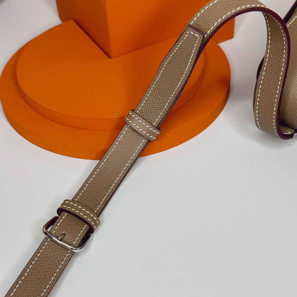 Hermès Della Cavalleria mini bag h085260 gray epsom leather silver