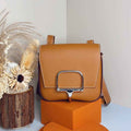 Hermès Della Cavalleria mini bag h085260 camel epsom leather silver