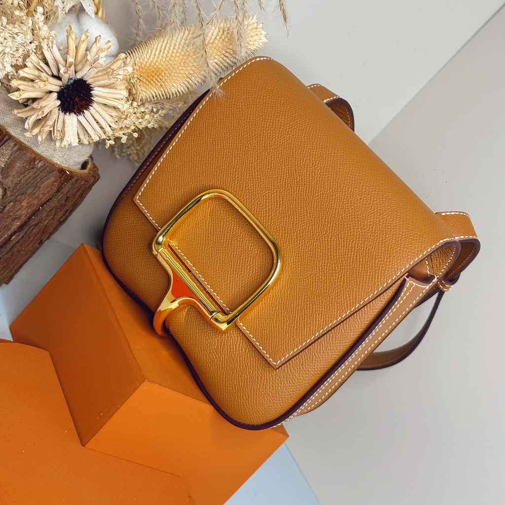 Hermès Della Cavalleria mini bag h085260 camel epsom leather gold