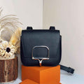 Hermès Della Cavalleria mini bag h085260 black epsom leather silver