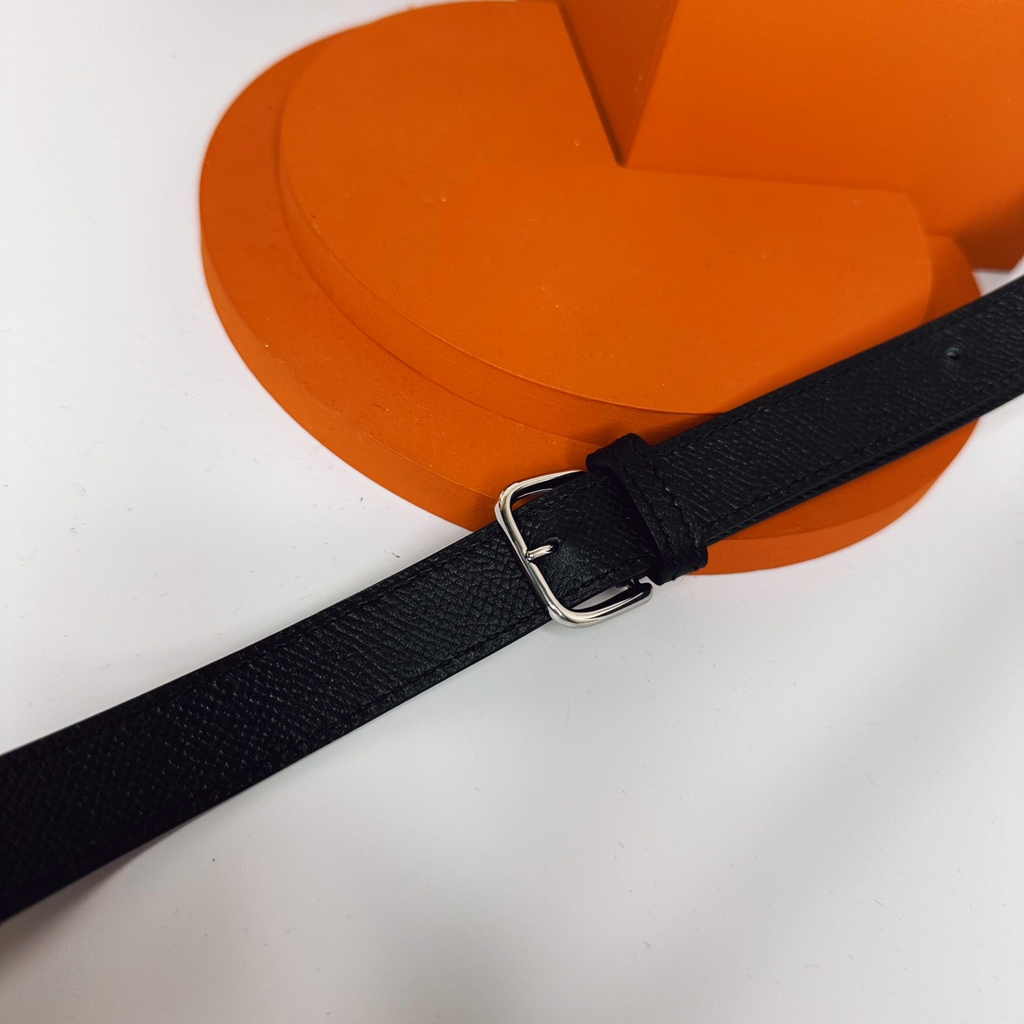 Hermès Della Cavalleria mini bag h085260 black epsom leather silver