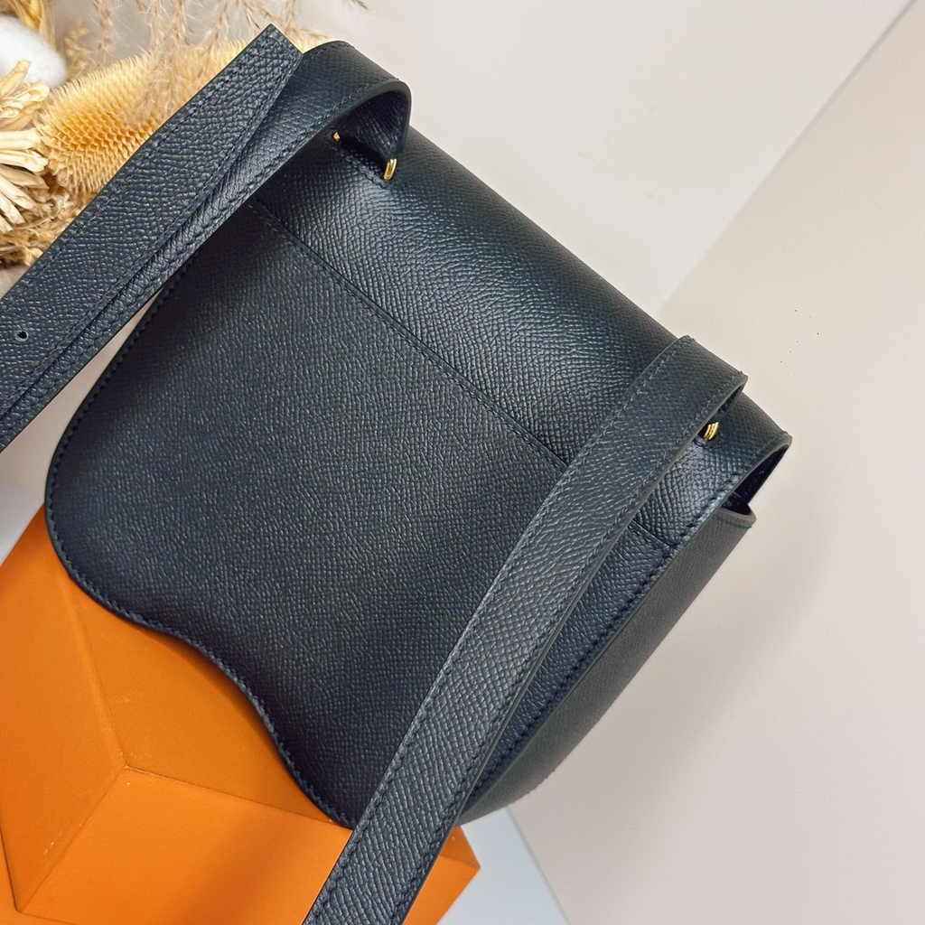 Hermès Della Cavalleria mini bag h085260 black epsom leather gold