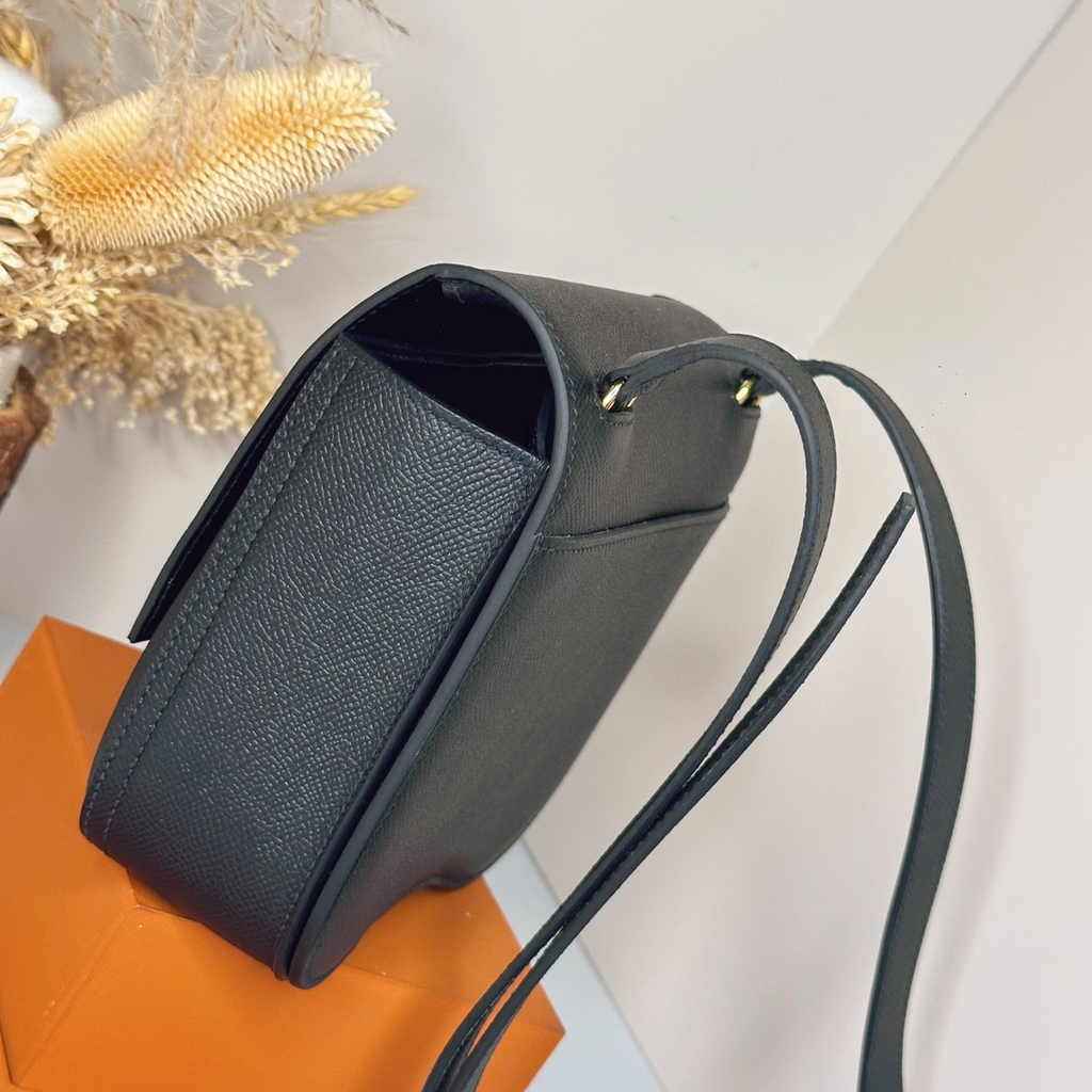 Hermès Della Cavalleria mini bag h085260 black epsom leather gold