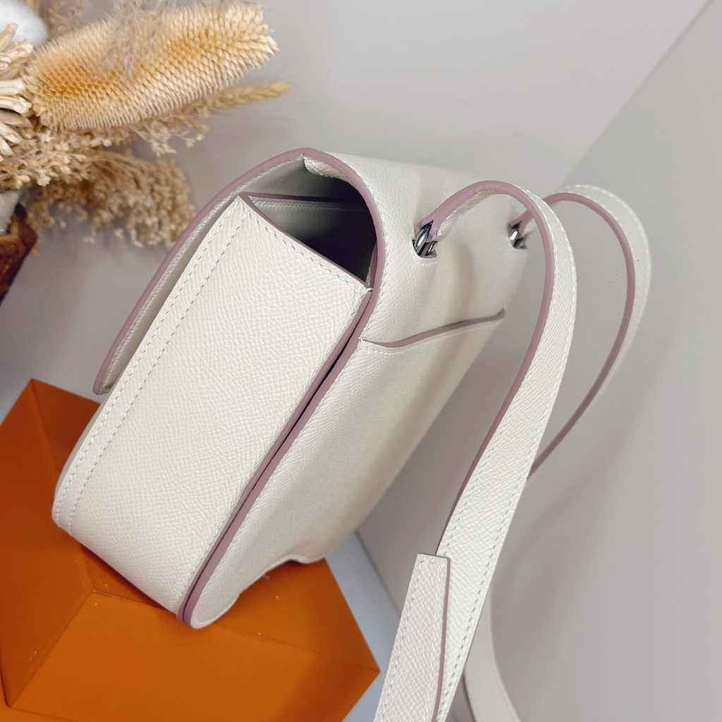 Hermès Della Cavalleria mini bag h085260 beige epsom leather silver