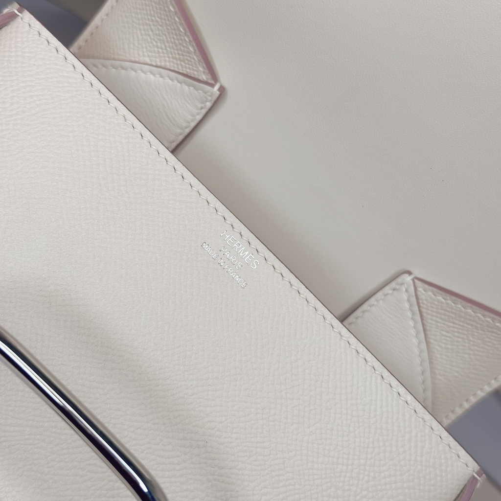 Hermès Della Cavalleria mini bag h085260 beige epsom leather silver