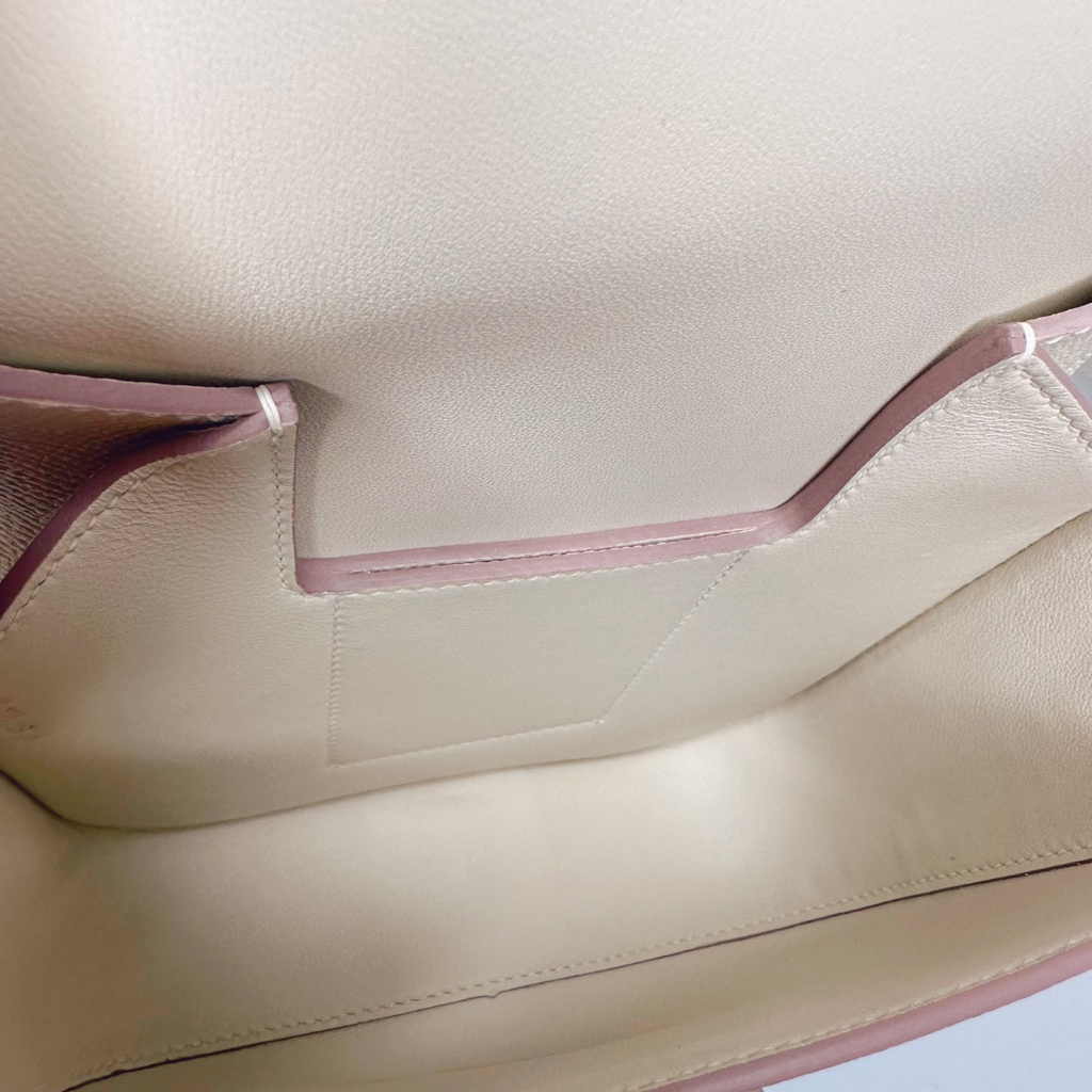 Hermès Della Cavalleria mini bag h085260 beige epsom leather silver