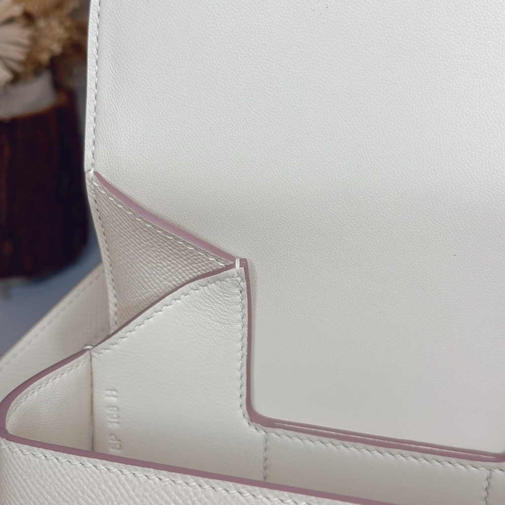 Hermès Della Cavalleria mini bag h085260 beige epsom leather silver