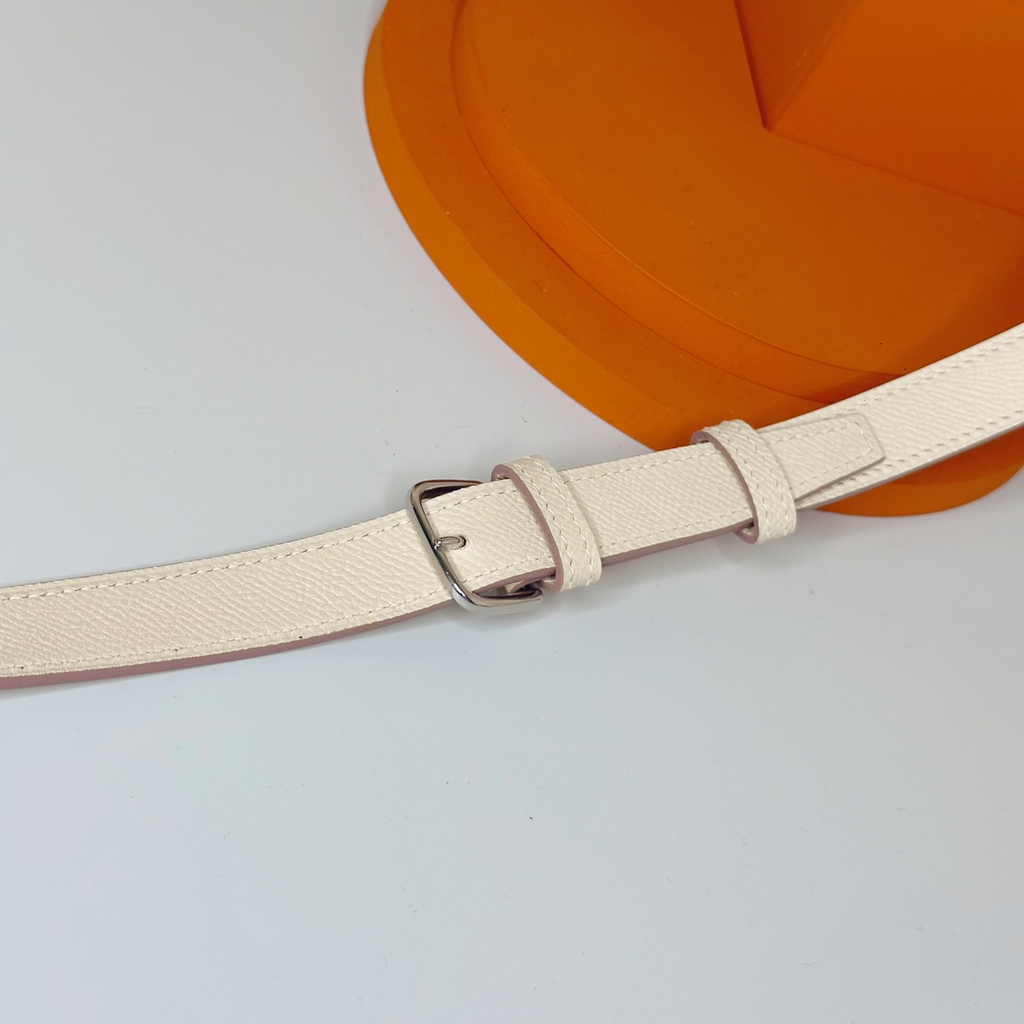 Hermès Della Cavalleria mini bag h085260 beige epsom leather silver