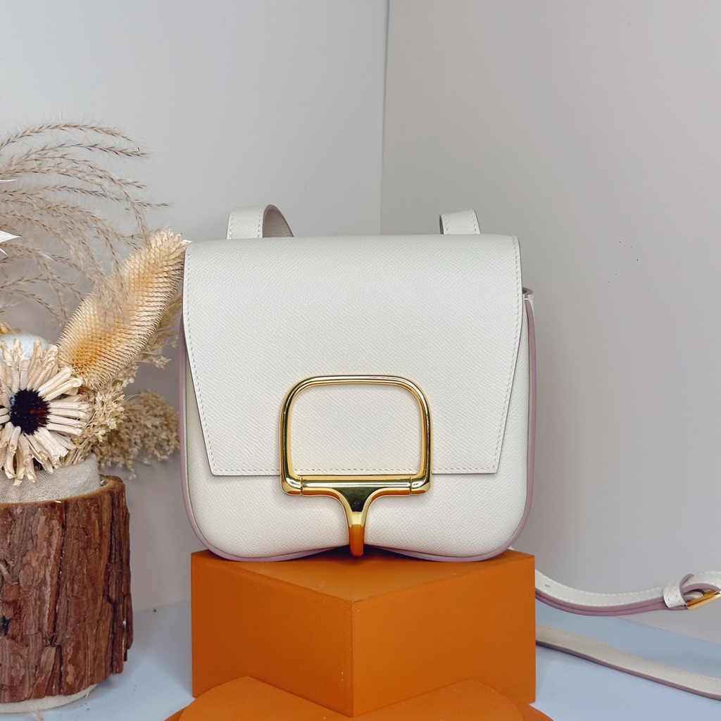 Hermès Della Cavalleria mini bag h085260 beige epsom leather gold