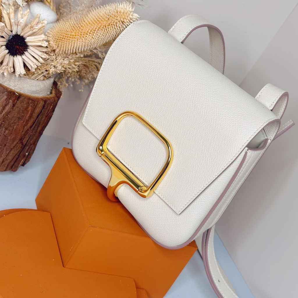 Hermès Della Cavalleria mini bag h085260 beige epsom leather gold