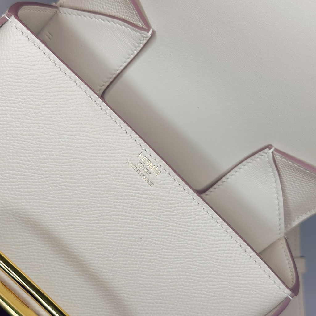 Hermès Della Cavalleria mini bag h085260 beige epsom leather gold