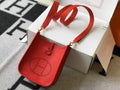 Hermes Evelyne III 18 Togo Leather Crossbody half Handmade Bag Gold Red