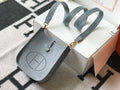 Hermes Evelyne III 18 Togo Leather Crossbody half Handmade Bag Gold Light Blue