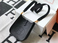 Hermes Evelyne III 18 Togo Leather Crossbody half Handmade Bag Gold Black