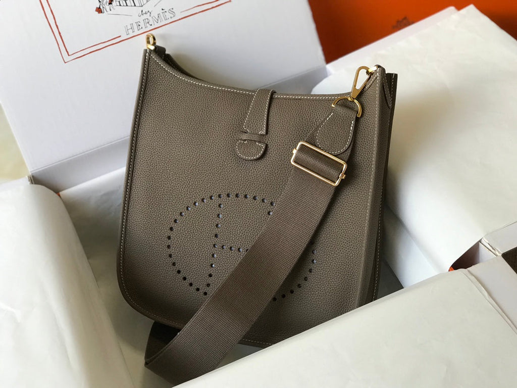 Hermès Evelyne III 29 Bag Taurillon Clemence Gray