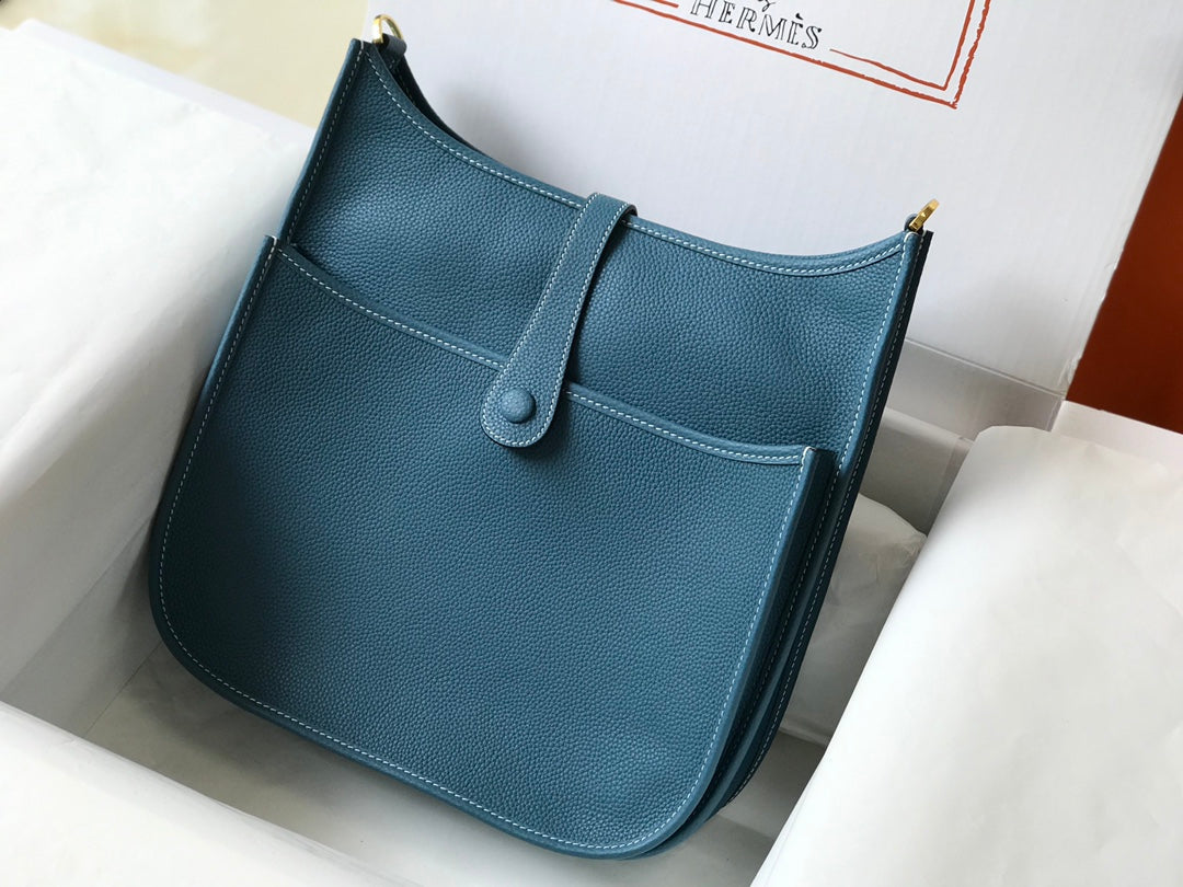 Hermès Evelyne III 29 Bag Taurillon Clemence Blue