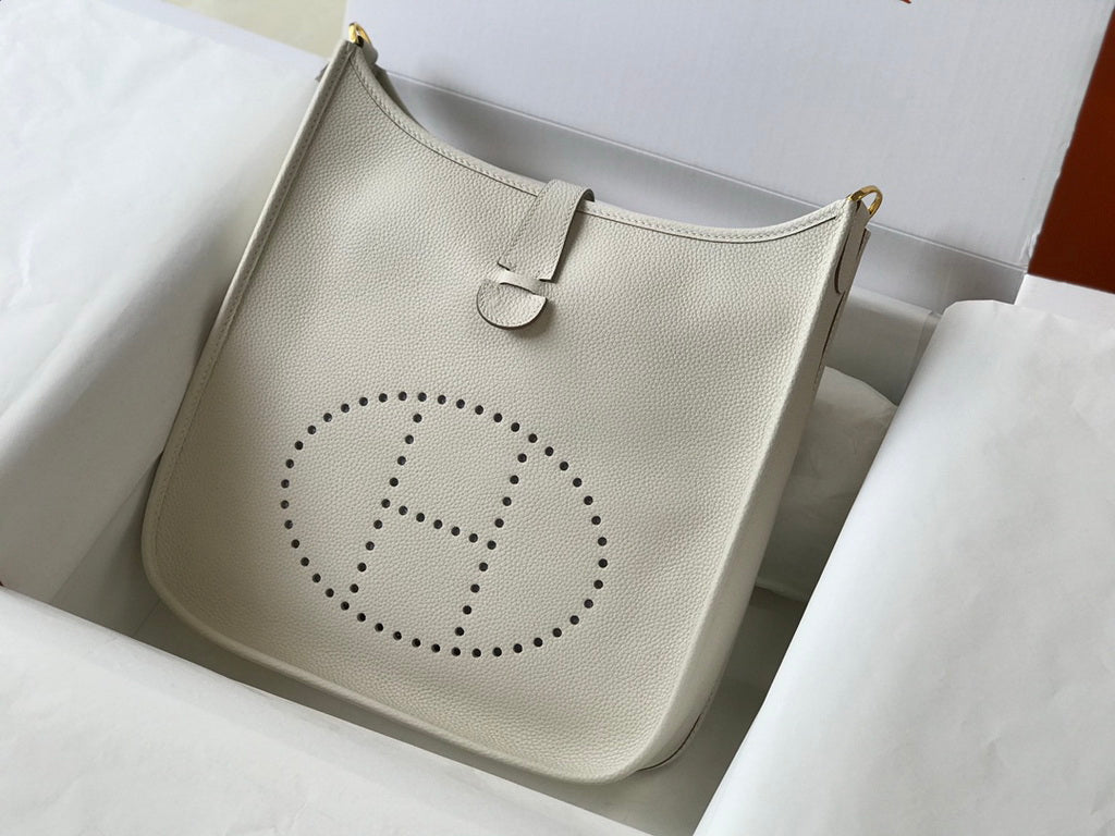 Hermès Evelyne III 29 Taurillon Clemence Bag Half Hand Beige Gold