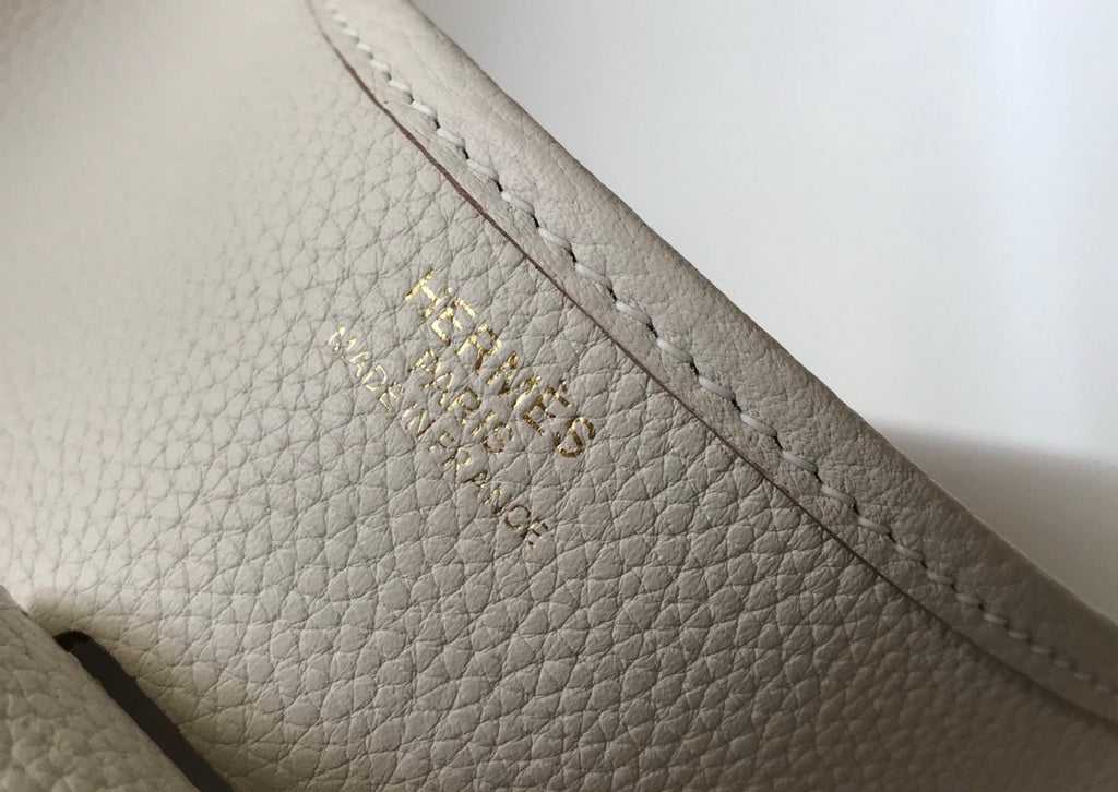 Hermès Evelyne III 29 Taurillon Clemence Bag Half Hand Beige Gold