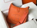 Hermès Evelyne III 29 Taurillon Clemence Bag Half Hand Orange Gold