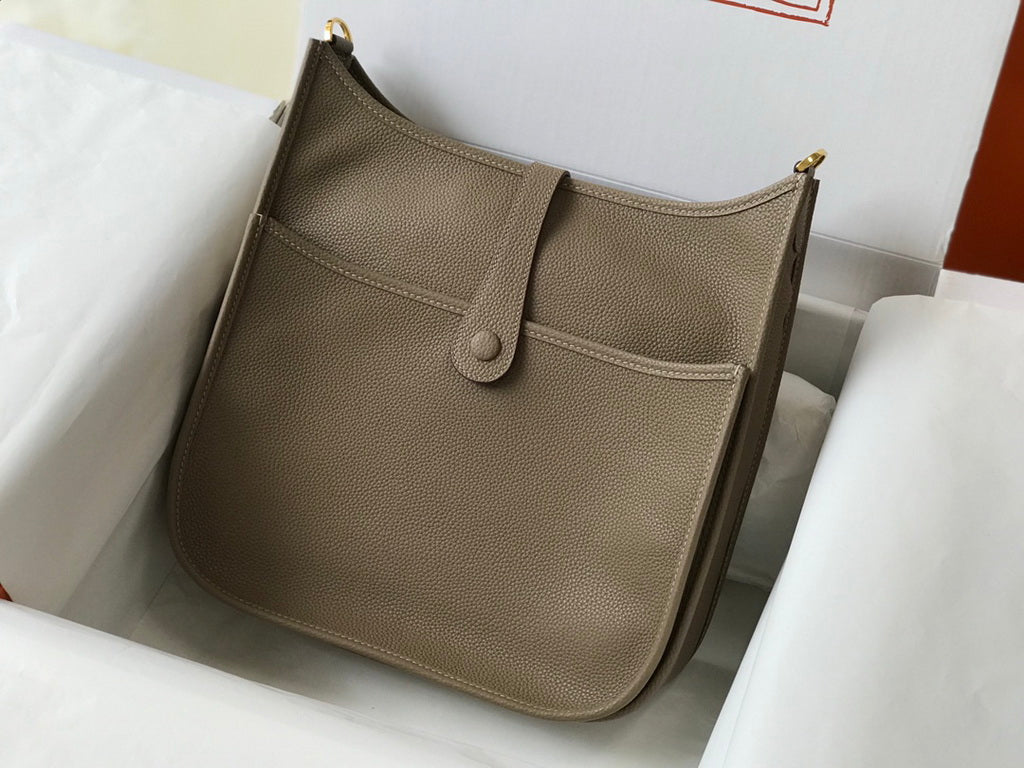 Hermès Evelyne III 29 Taurillon Clemence Bag Half Hand Gray Gold