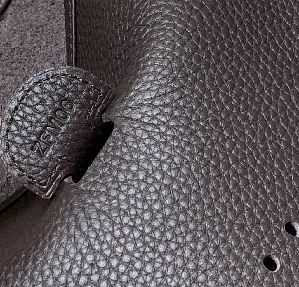 Hermès Evelyne III 29 Taurillon Clemence Shoulder Bag Coffee Silver