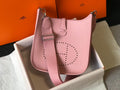 Hermès Evelyne III 29 Taurillon Clemence Shoulder Bag Light Pink Silver