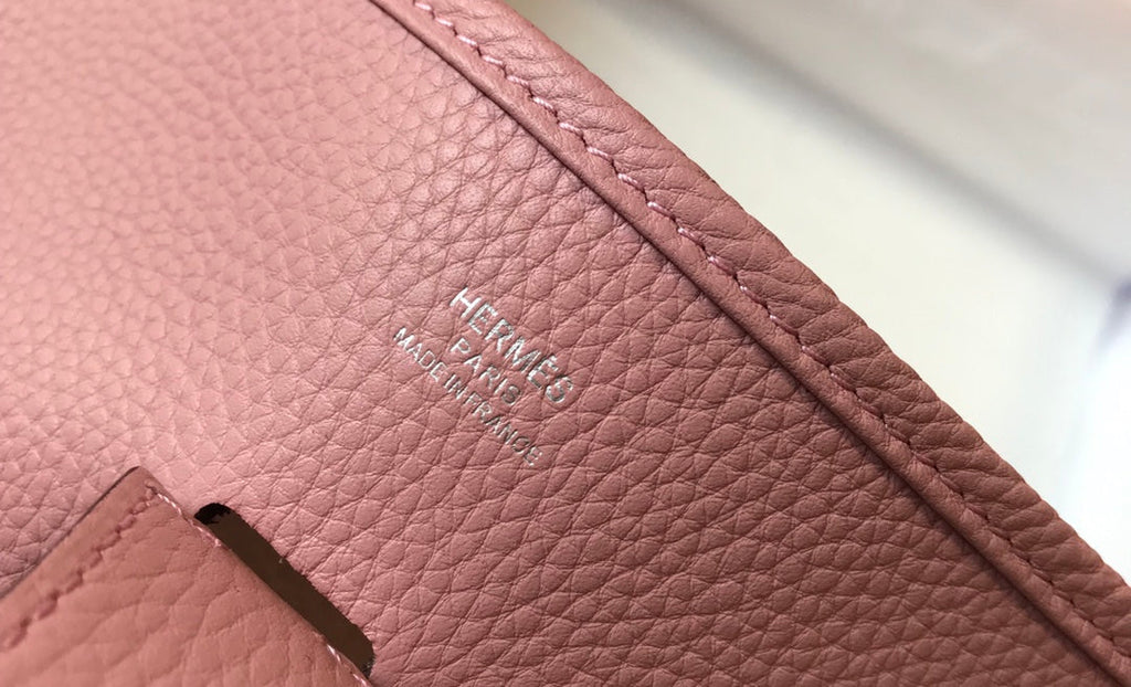 Hermès Evelyne III 29 Taurillon Clemence Shoulder Bag Light Pink Silver