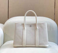 Hermes Garden Party 30 bag 38270 Beige Cloth With Beige Leather