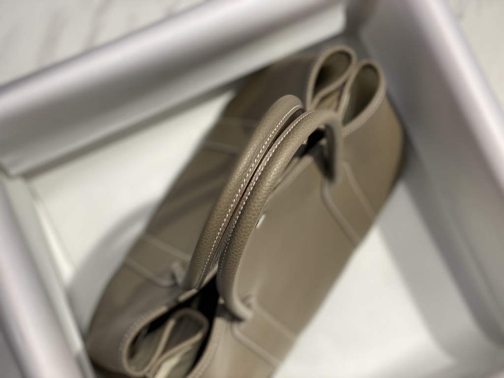 Hermes Garden Party 30 bag Dark Gray Togo leather