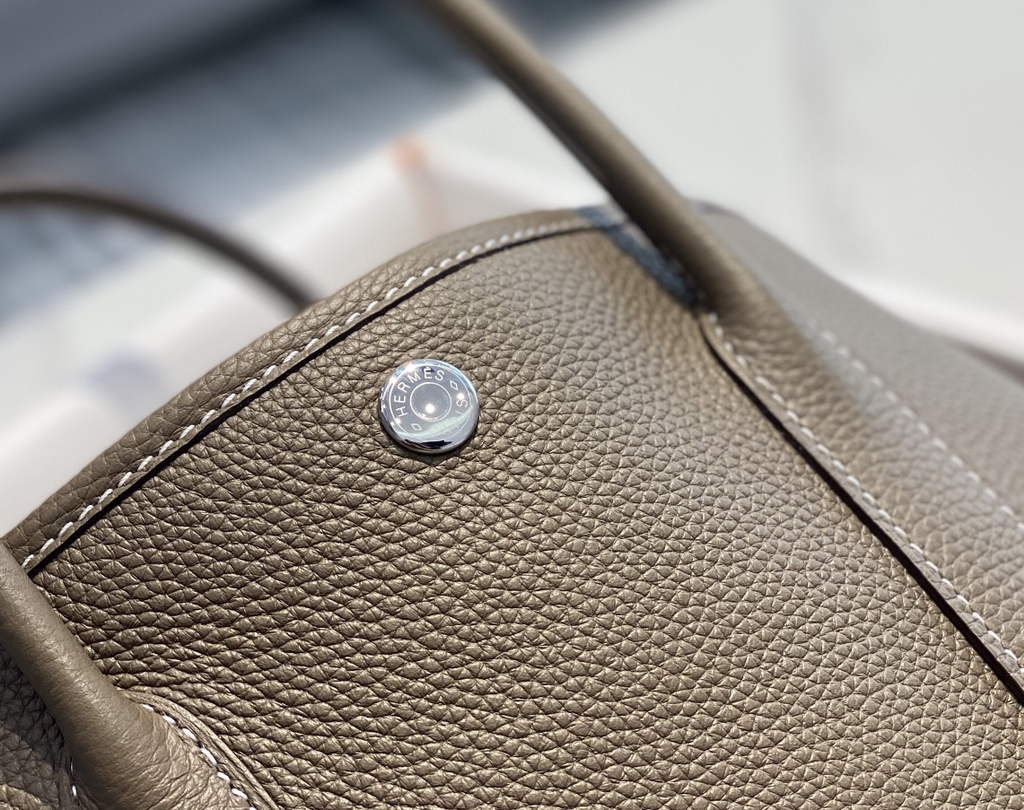 Hermes Garden Party 30 bag Dark Gray Togo leather