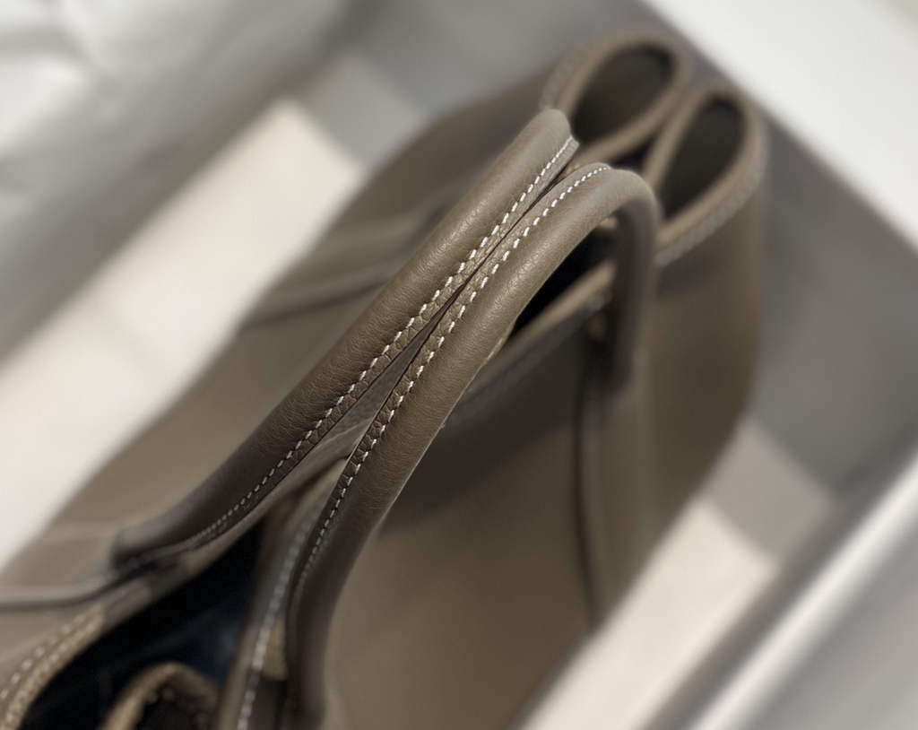 Hermes Garden Party 30 bag Dark Gray Togo leather