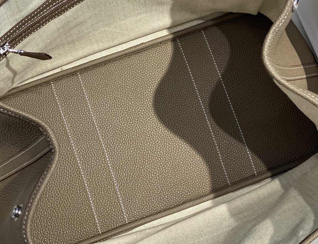 Hermes Garden Party 30 bag Dark Gray Togo leather