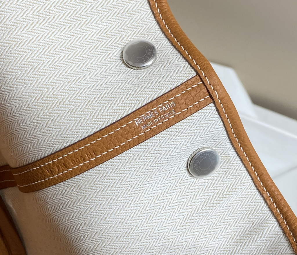 Hermes Garden Party 30 bag Light Brown Togo leather