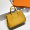 Hermes Garden Party 30 bag Yellow Togo leather