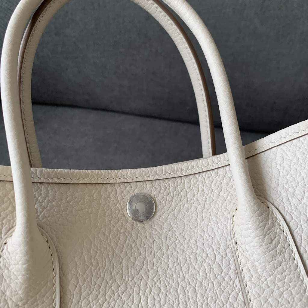 Hermes Garden Party 30 bag Negonda calfskin Beige