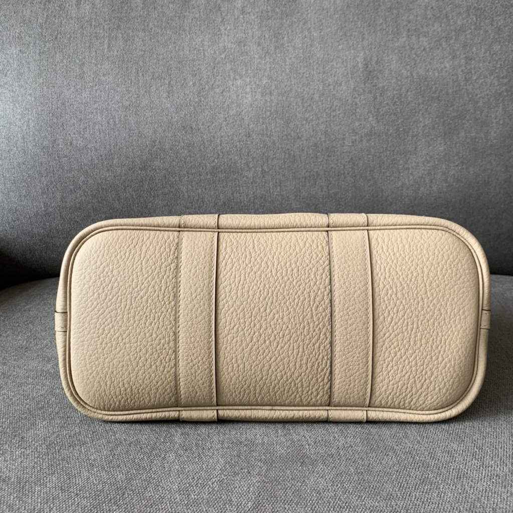 Hermes Garden Party 30 bag Negonda calfskin Light Gray