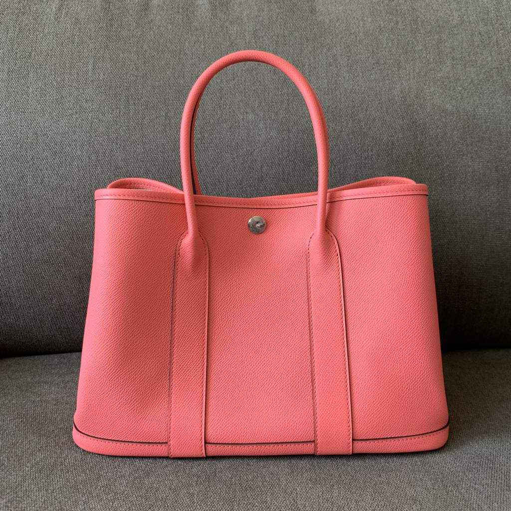 Hermes Garden Party 30 bag Epsom leather Pink