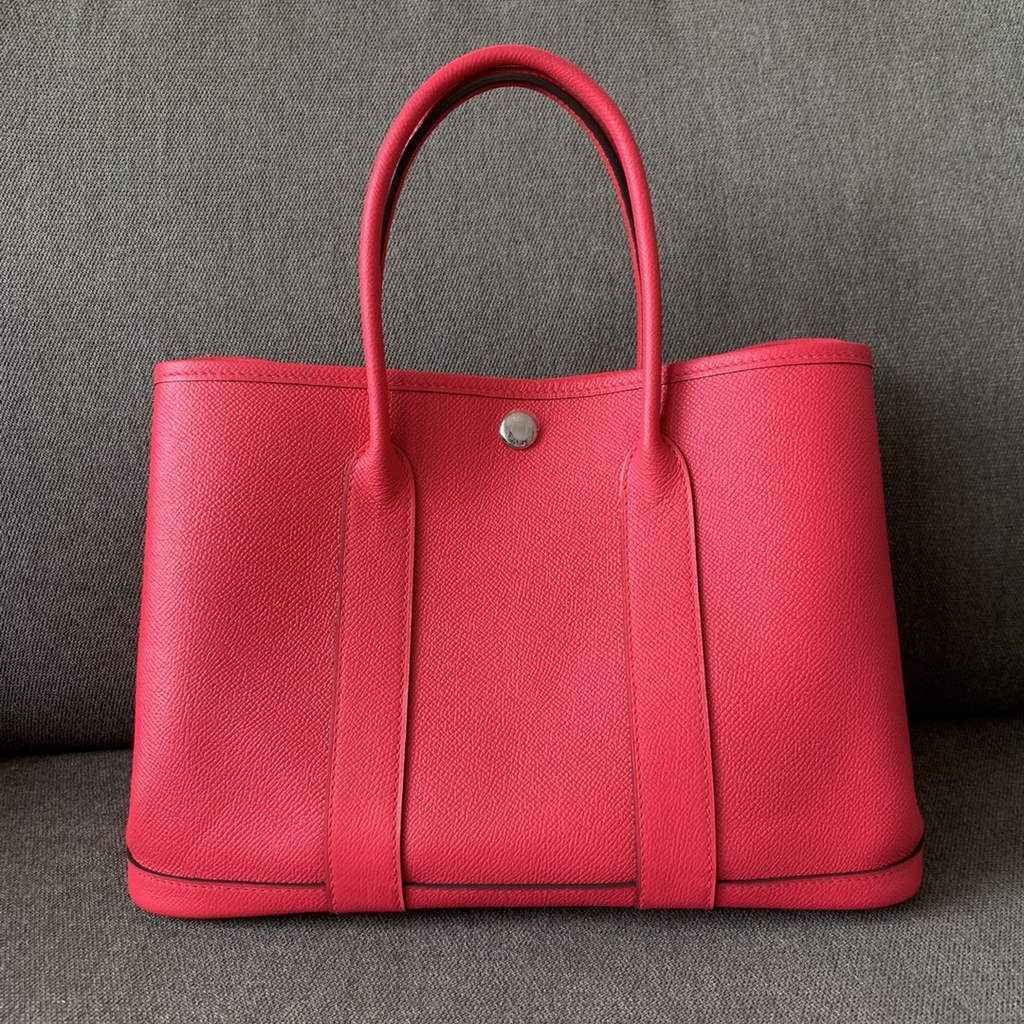 Hermes Garden Party 30 bag Epsom leather Plum
