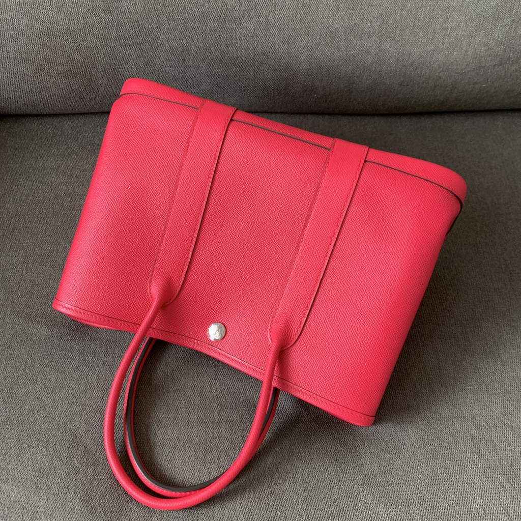 Hermes Garden Party 30 bag Epsom leather Plum