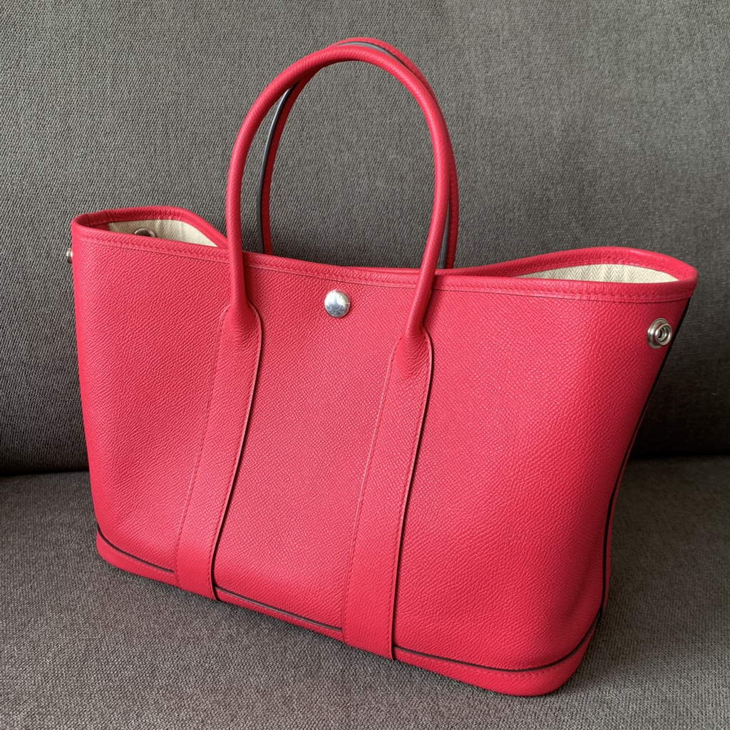 Hermes Garden Party 30 bag Epsom leather Plum