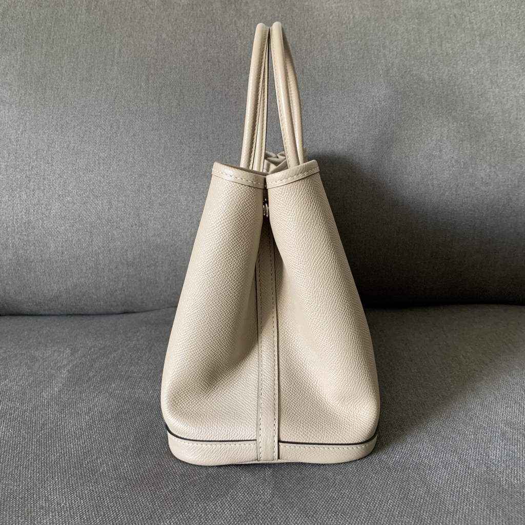 Hermes Garden Party 30 bag Epsom leather Gray
