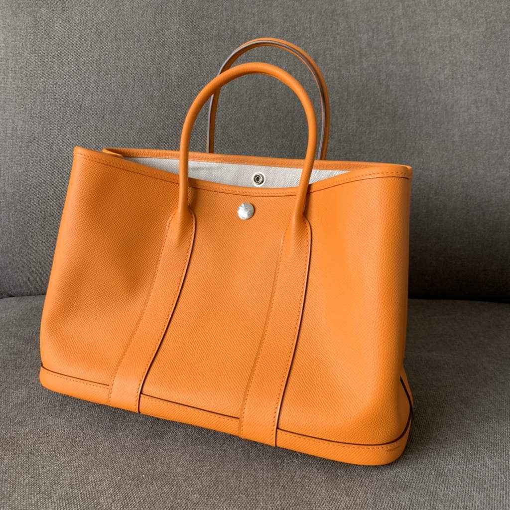 Hermes Garden Party 30 bag Epsom leather Orange