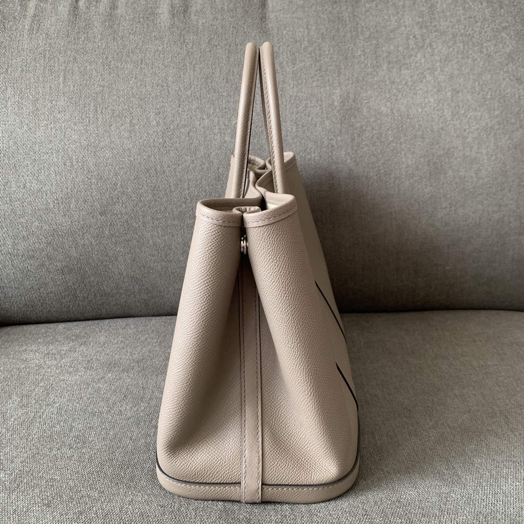 Hermes Garden Party 30 bag Epsom leather Dark Gray